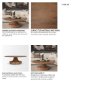 71209-AB - Arno Warm Mid-Brown Wood Sculptural Round Coffee Table