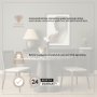 71221-AB - Marilyn 48" Round Pedestal Dining Table | Black Forest Marble & Black Wood | Seats 4