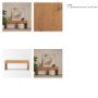 71233 - Belford 72" Light Brown Oak Wood Console Table