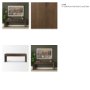 71234 - Belford 72" Dark Brown Oak Wood Console Table