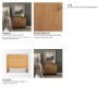 71235 - Belford 3-Drawer Light Brown Oak Wood Closed Nightstand