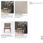 71243 - Reid Cane Back Dining Side Chair | Cream Fabric w/ Brown Wood