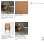 71248 - Abbie Curved Back Dining Side Chair | Tan Leather w/ Brown Wood