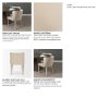 71251 - Nolan Wingback Dining Side Chair | Cream Chenille w/ Tapered Wood