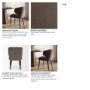 71268 - Niles Wingback Dining Side Chair | Brown Fabric w/ Dark Brown Wooden