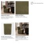 71276 - Wilkins Barrel Back Dining Arm Chair | Moss Olive Fabric w/ Wood