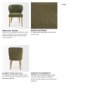 71277 - Niles Wingback Dining Side Chair | Moss Olive Fabric w/ Wooden
