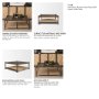 71278 - Bondi 42" Dark Brown Wood w/ Paper Rope Shelf Square Coffee Table