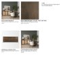71281 - Bondi 85" Dark Brown Wood w/ Paper Rope 4 Door Closed Sideboard