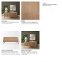 71289 - Trellyn Light Brown Solid Wood Carved Woven Desk