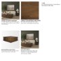 71298 - Trellyn 48" Dark Brown Wood w/ Carved Woven Base Square Coffee Table