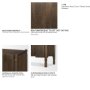 71299 - Phil Dark Brown Wood 2 Door 3 Drawer Closed Sideboard