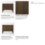 71305 - Phil Dark Brown Wood 2 Drawer Nightstand