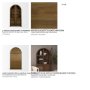 71310 - Suri Mid Brown Wood W/Glass Doors Arched Curio Cabinet