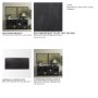 71311 - Suri Black Wood w/ Glass 4-Door Closed Sideboard