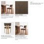 71317 - Soho Open Back Dining Side Chair | Brown Fabric w/ Light Brown Wood