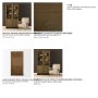 71328 - Henry Dark & Light Brown Oak Wood w/ Glass Doors Curio Cabinet