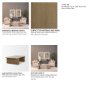 71331-AB - Milos Pink Marble Top w/ Light Brown Oak Wood Coffee Table