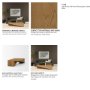 71334 - West Light Brown Oak Wood Rectangular Coffee Table