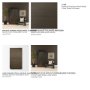 71340 - Cinder Distressed Dark Brown Wood Reeded 2-Door Closed Tall Cabinet