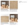 71341-AB - Siena 42" Round Pedestal Dining Table | Travertine | Seats 4