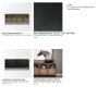 71347 - Sloan 80" Light Brown Wood W/Black Metal Frame Sideboard