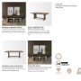 71351-AB - Rooke 124"L x 42"W Rectangular Extendable Dining Table | Modern | Brown Wood | Seats 10