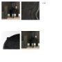 71354 - Rumer Black Wood w/ Black Marble Side Table
