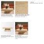 71358-AB - Tavora Ribbed Square Travertine Coffee Table