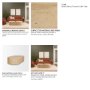 71359 - Elara Ribbed Oblong Travertine Coffee Table
