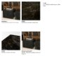 71362 - Quadra 20" Solid Black Marble Square Coffee Table