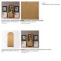 71380 - Hawthorne Solid Oak Wood w/ Glass Curio Cabinet