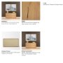 71392 - Travona Oak Wood w/ Travertine 6 Drawer Dresser