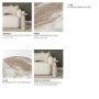 71396 - Bellancia Rosa Pink Marble Pedestal Side Table