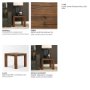 71405 - Hewitt Square Smooth Reclaimed Wood Side Table