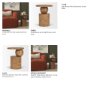 71418 - Stack Light Brown Wood Geometric Accent Table