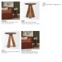 71419 - Mora Medium Brown Wood 3-Legged Accent Table