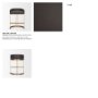 71422 - Hollyfield II Charcoal-Brown Leather Seat Gold Metal Base Counter Stool
