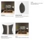 71431 - Cooper 20x20 Square Black w/ Cream Stripe Decorative Pillow Cover