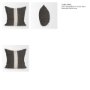 71431-CFNA - Cooper 20x20 Square Black w/ Cream Stripe Decorative Pillow Cover
