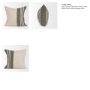 71433-CFNA - Hunter 20x20 Square Oatmeal w/ Green Stripe Pillow Cover w/Non-Allergen Filler