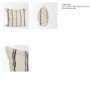 71437-CFNA - Liv 22x22 Cream w/ Black Stripes Pillow Cover w/Non-Allergen Filler
