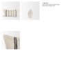 71438-CFD - Liv 14x26 Lumbar Cream w/ Black Stripes Pillow Cover w/Down Filler
