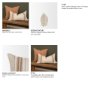71441 - Maeve 14x26 Lumbar Natural Linen w/ Orange Stripes Decorative Pillow Cover