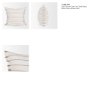 71444-CFD - Willow 20x20 Square Cream w/ Camel Stripes Pillow Cover w/Down Filler