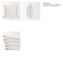 71444-CFNA - Willow 20x20 Square Cream w/ Camel Stripes Pillow Cover w/Non-Allergen Filler