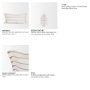 71445 - Willow 14x26 Lumbar Cream w/ Camel Stripes Decorative Pillow Cover