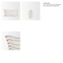 71446-CFNA - Willow 13x21 Lumbar Cream w/ Camel Stripes Pillow Cover w/Non-Allergen Filler