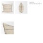 71447-CFNA - Lyle 20x20 Square Oatmeal w/ Black Stripes Pillow Cover w/Non-Allergen Filler