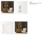 71458 - Maryn 22x22 Square Cream w/ Brown Stripes Decorative Pillow Cover